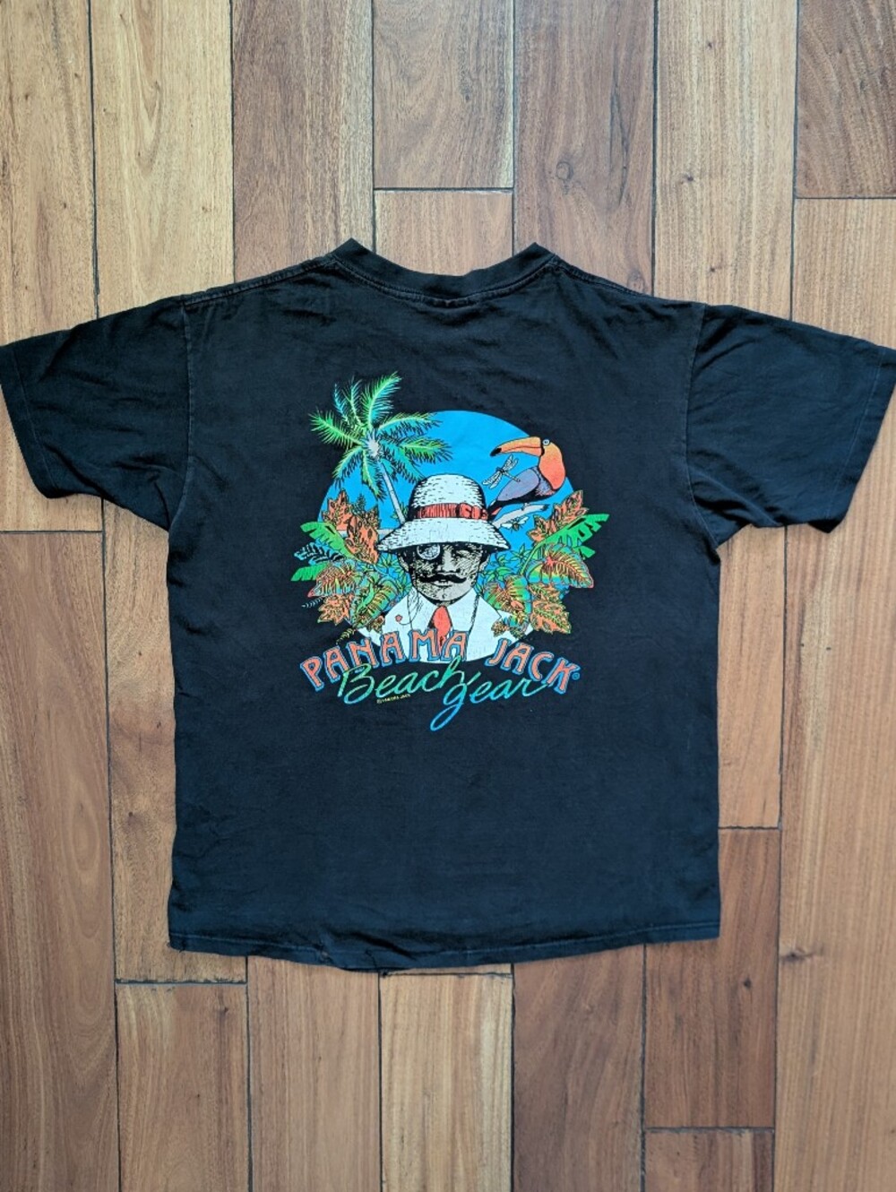 Panama Jack Vintage Distressed Beach T-shirt (L)
